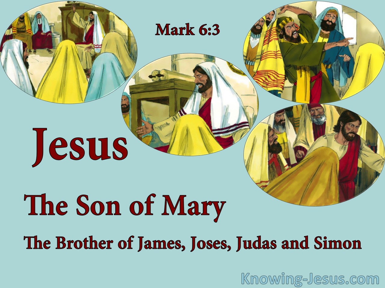 Mark 6:3 Jesus, The Carpenters Son (blue)